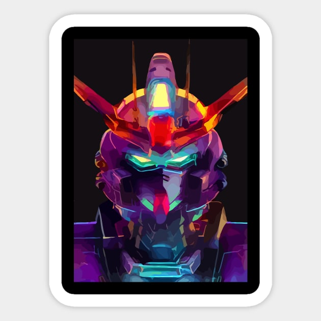 Neon Mecha Sticker by hustlart